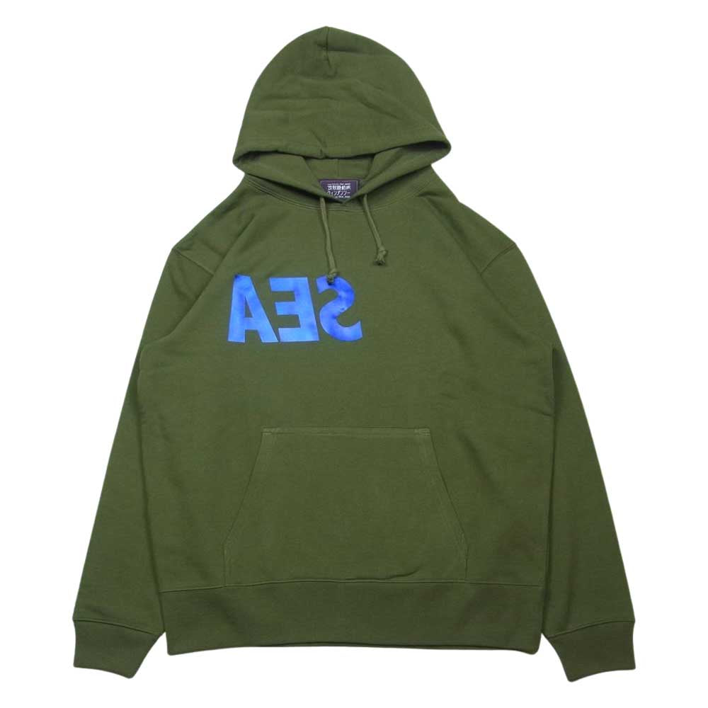 WIND AND SEA ウィンダンシー 44821 WDS-GITS-07 攻殻機動隊 Ghost In The Shell Sac_2045 WDS Hoodie Gray プルオーバー パーカー ロゴ フーディー カーキ系 M【新古品】【未使用】【中古】