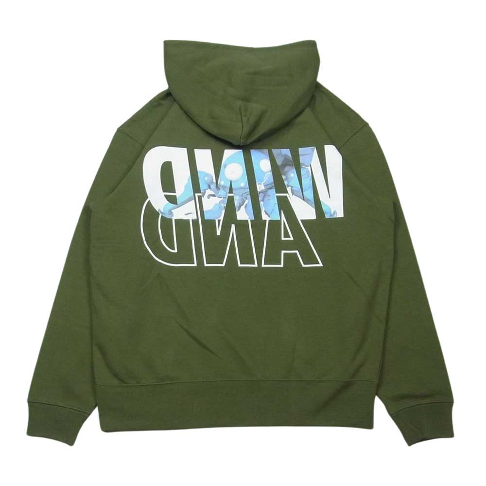 WIND AND SEA ウィンダンシー 44821 WDS-GITS-07 攻殻機動隊 Ghost In The Shell Sac_2045 WDS Hoodie Gray プルオーバー パーカー ロゴ フーディー カーキ系 M【新古品】【未使用】【中古】