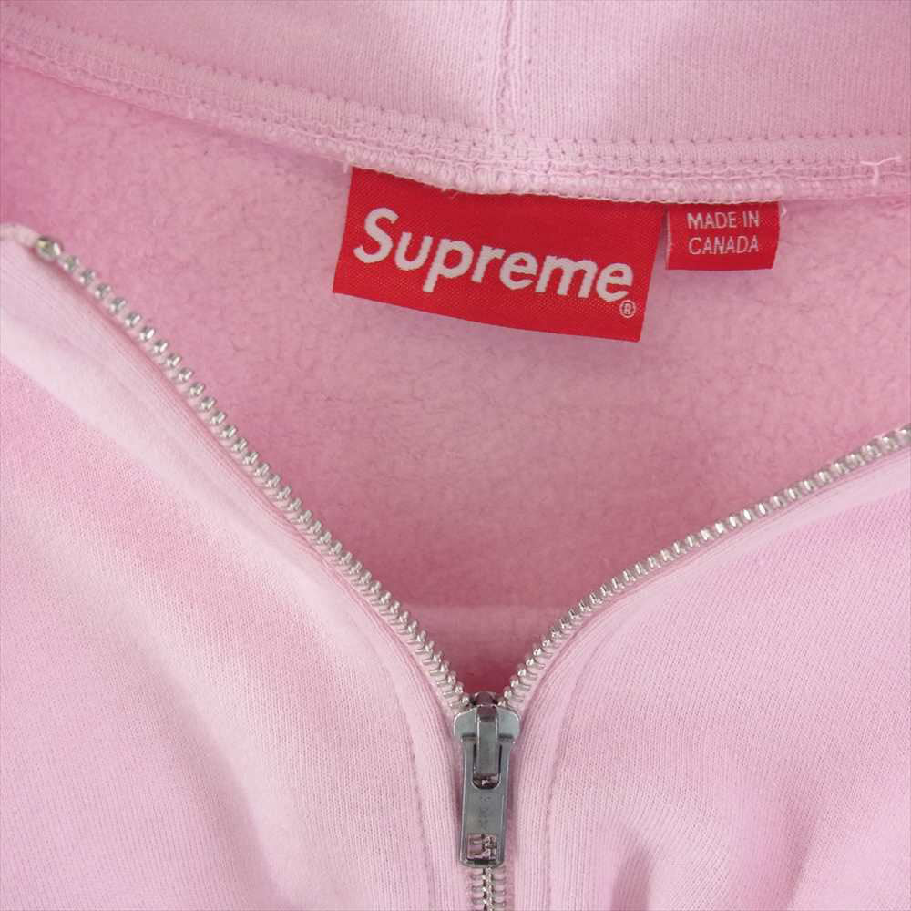 Supreme シュプリーム Small Box Zip Up Hooded Sweatshirt スモール ボックスロゴ ジップ パーカー ピンク系 XL【美品】【中古】
