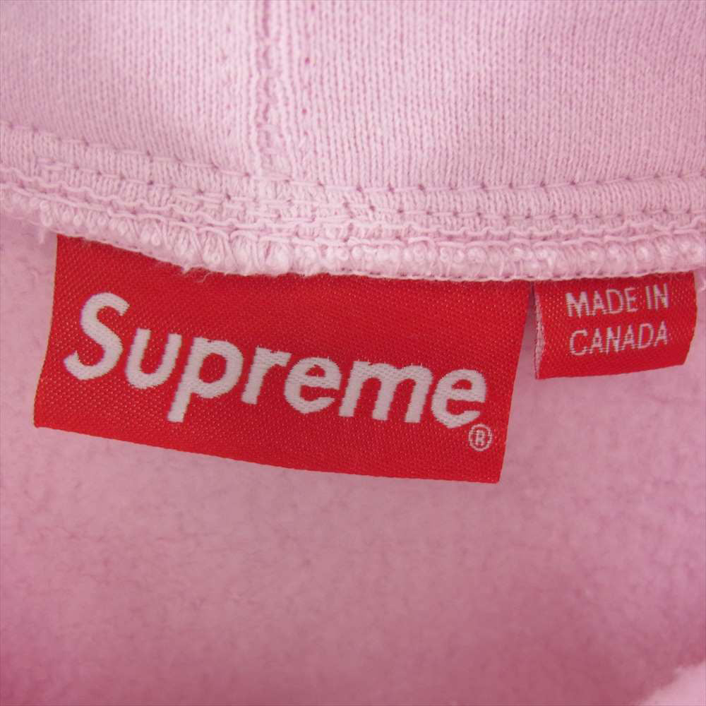 Supreme シュプリーム Small Box Zip Up Hooded Sweatshirt スモール ボックスロゴ ジップ パーカー ピンク系 XL【美品】【中古】