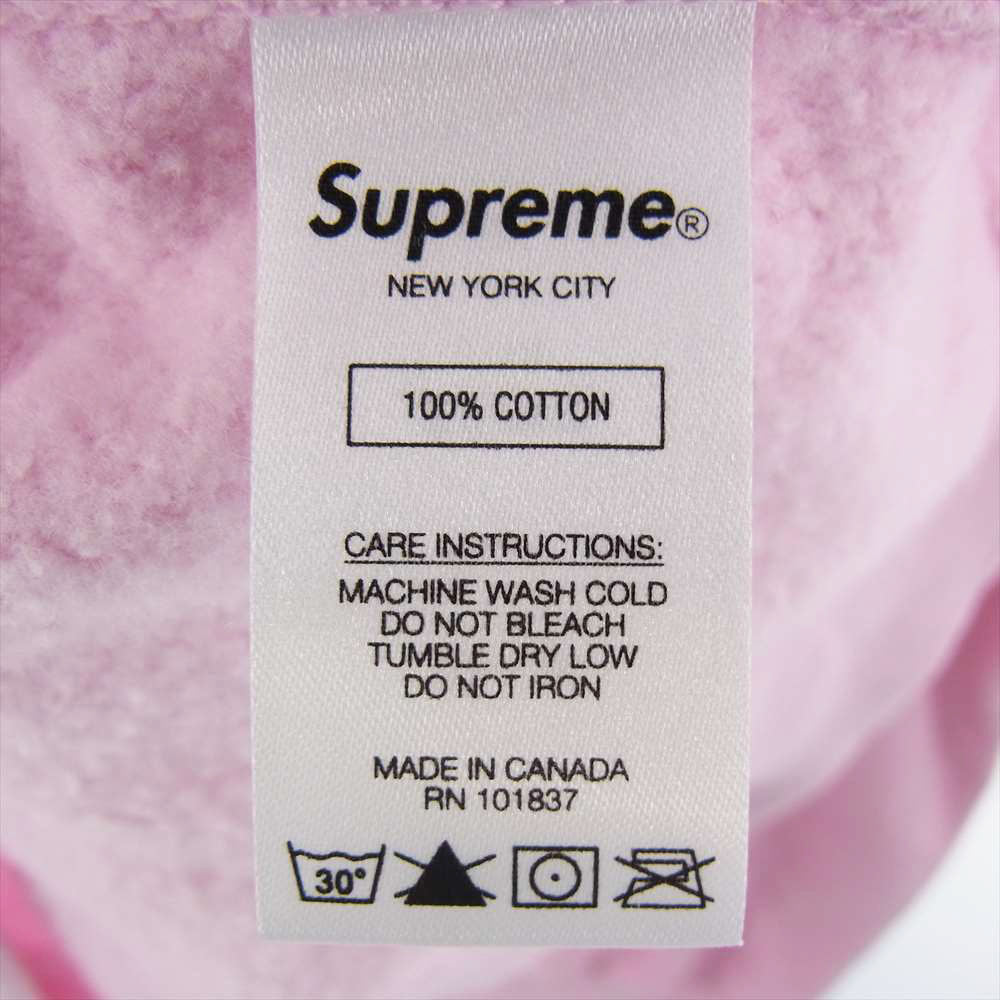 Supreme シュプリーム Small Box Zip Up Hooded Sweatshirt スモール ボックスロゴ ジップ パーカー ピンク系 XL【美品】【中古】