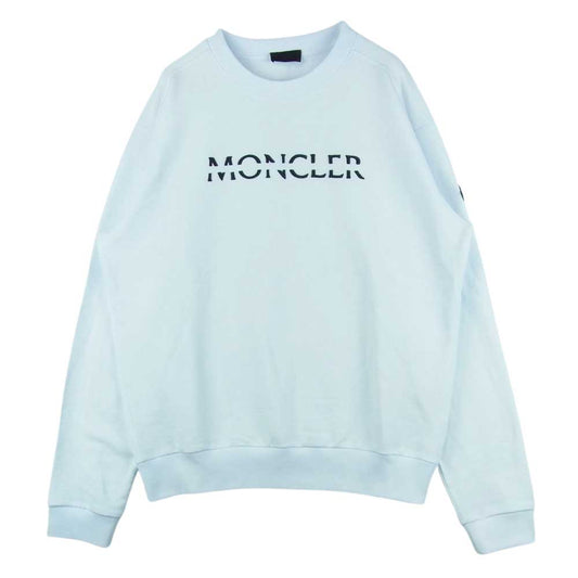 MONCLER モンクレール 22AW H20918G00010-809KR コットン ロゴ 刺繍 スウェット トルコ製 ホワイト系 S【美品】【中古】