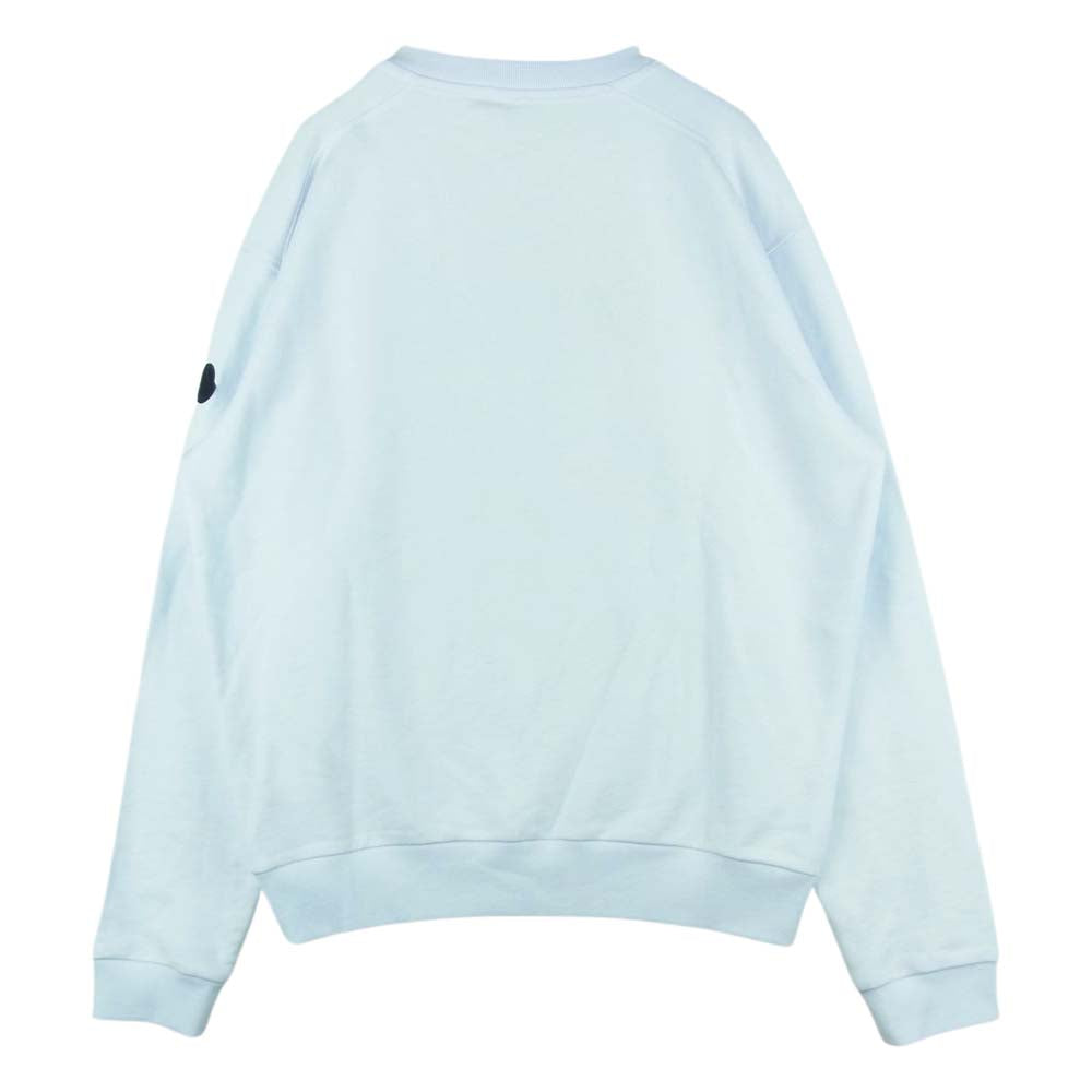 MONCLER モンクレール 22AW H20918G00010-809KR コットン ロゴ 刺繍 スウェット トルコ製 ホワイト系 S【美品】【中古】