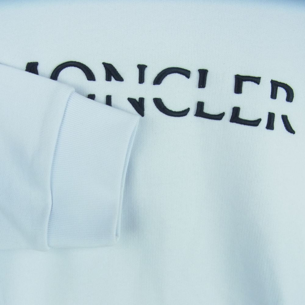 MONCLER モンクレール 22AW H20918G00010-809KR コットン ロゴ 刺繍 スウェット トルコ製 ホワイト系 S【美品】【中古】