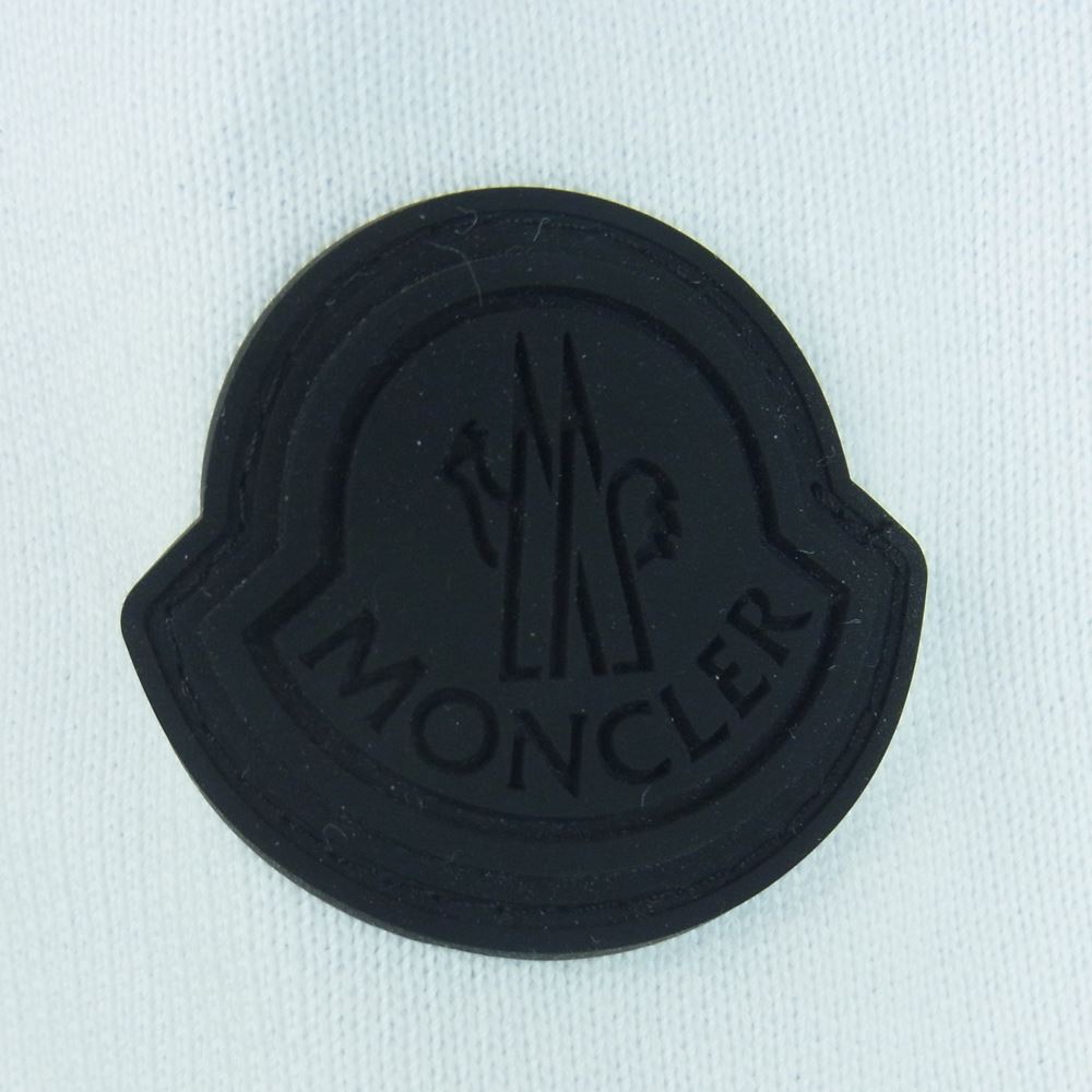MONCLER モンクレール 22AW H20918G00010-809KR コットン ロゴ 刺繍 スウェット トルコ製 ホワイト系 S【美品】【中古】