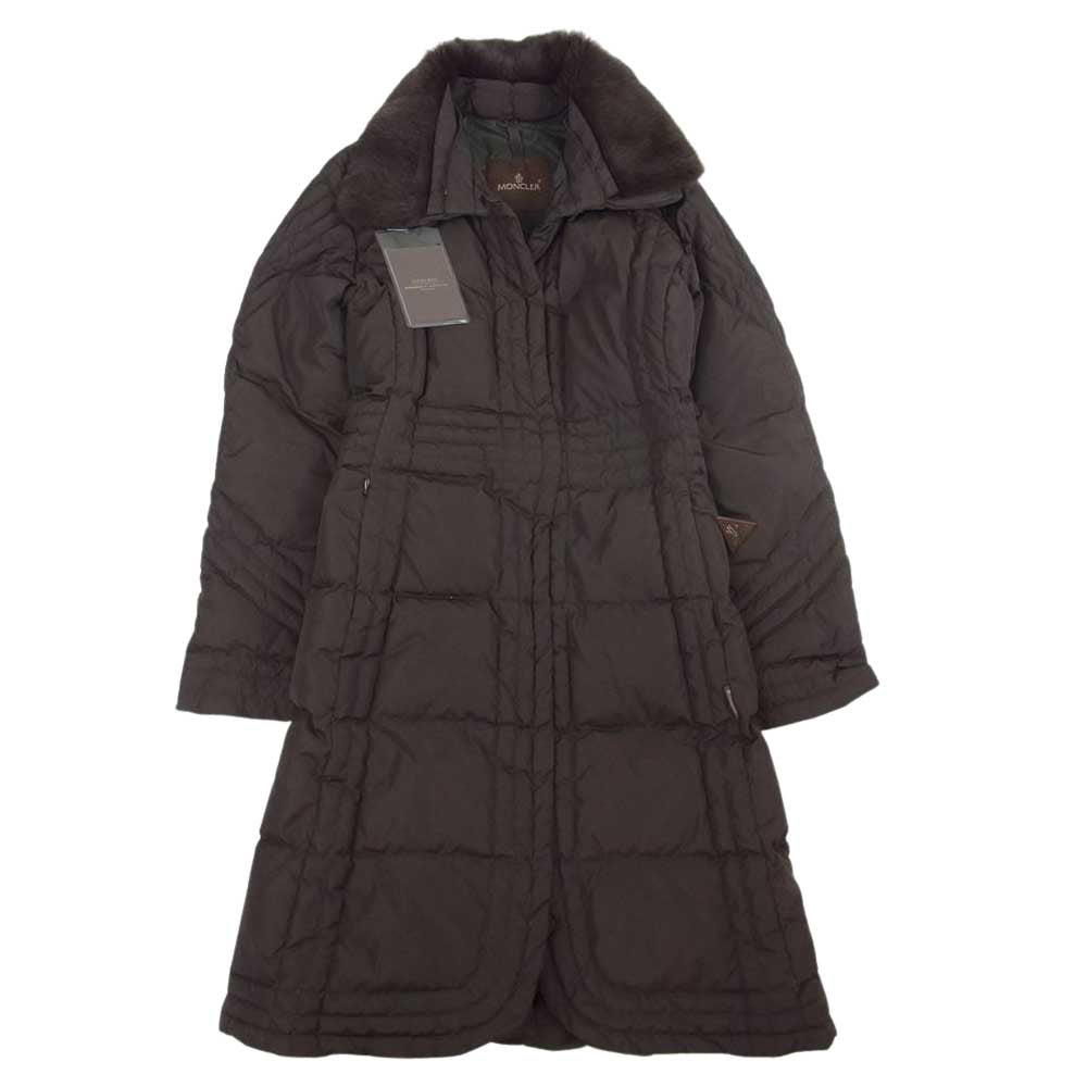 MONCLER モンクレール Z6HJ474 茶タグ スープリームインコーポレーテッド 着脱可能 ファー ダウンコート ブラウン系【中古】