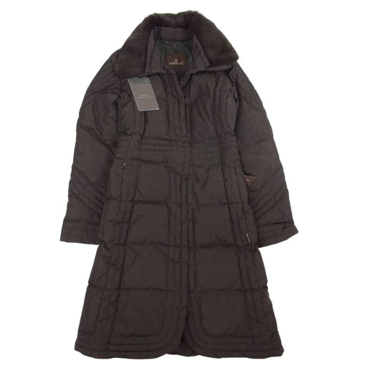 MONCLER モンクレール Z6HJ474 茶タグ スープリームインコーポレーテッド 着脱可能 ファー ダウンコート ブラウン系【中古】