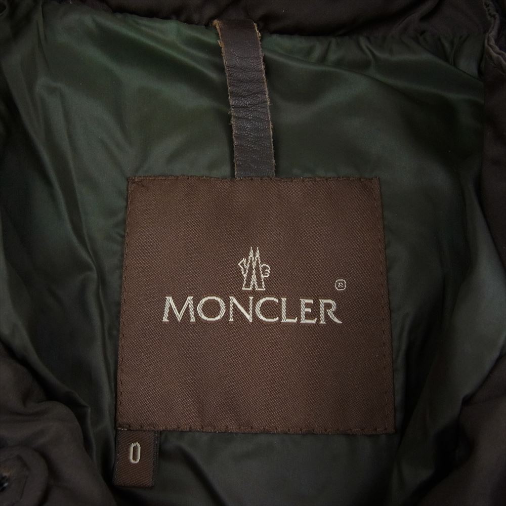 MONCLER モンクレール Z6HJ474 茶タグ スープリームインコーポレーテッド 着脱可能 ファー ダウンコート ブラウン系【中古】