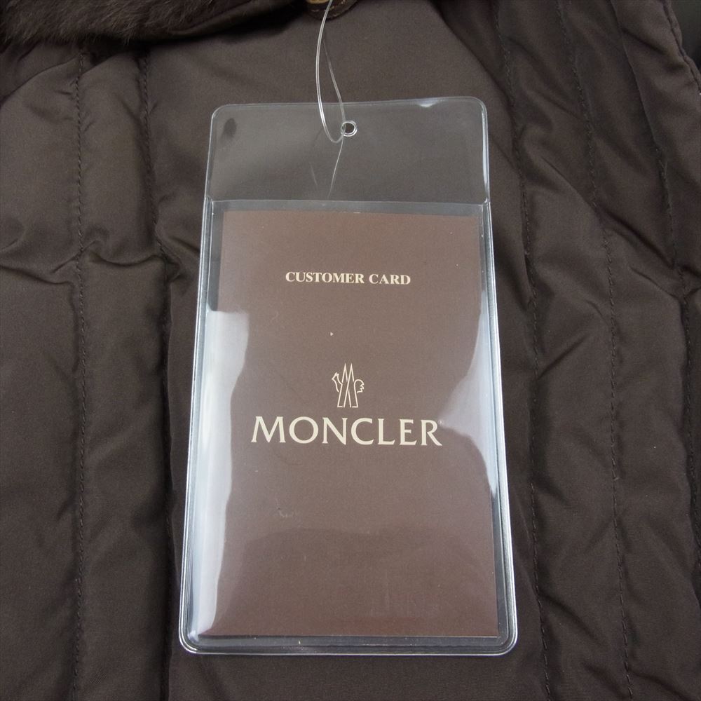 MONCLER モンクレール Z6HJ474 茶タグ スープリームインコーポレーテッド 着脱可能 ファー ダウンコート ブラウン系【中古】