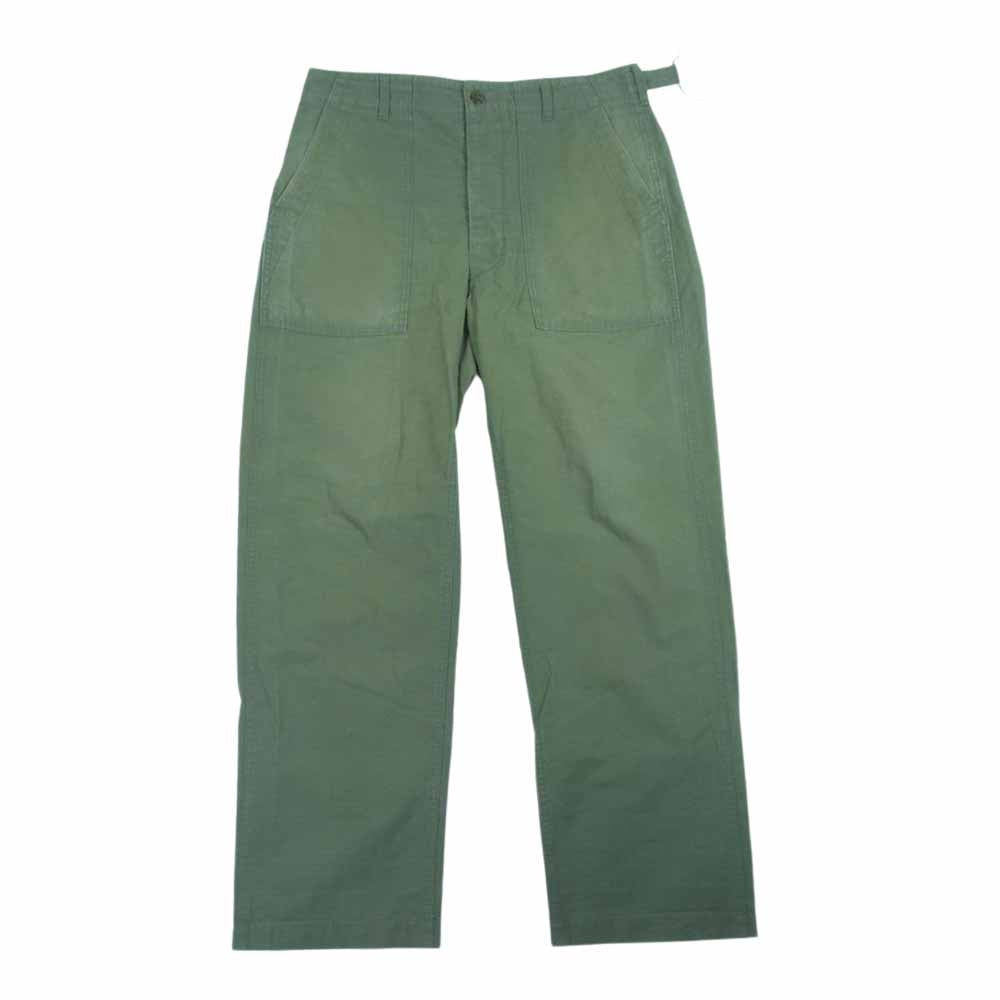Engineered Garments エンジニアードガーメンツ WORKADAY Fatigue Pant ワーカデイ ファティーグ ベイカー パンツ リップストップ モスグリーン系 XS【中古】