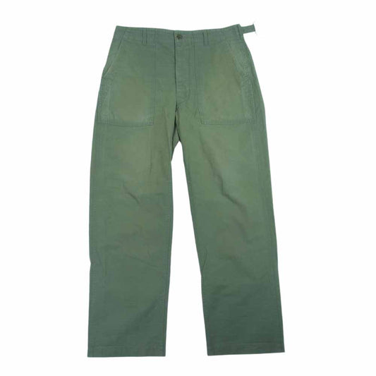 Engineered Garments エンジニアードガーメンツ WORKADAY Fatigue Pant ワーカデイ ファティーグ ベイカー パンツ リップストップ モスグリーン系 XS【中古】