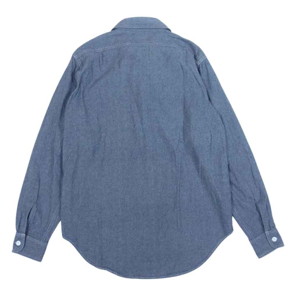 Engineered Garments エンジニアードガーメンツ Workaday Utility Shirt Cotton Raw Chambray ワーカデイ ユーティリティ シャツ インディゴブルー系 S【中古】