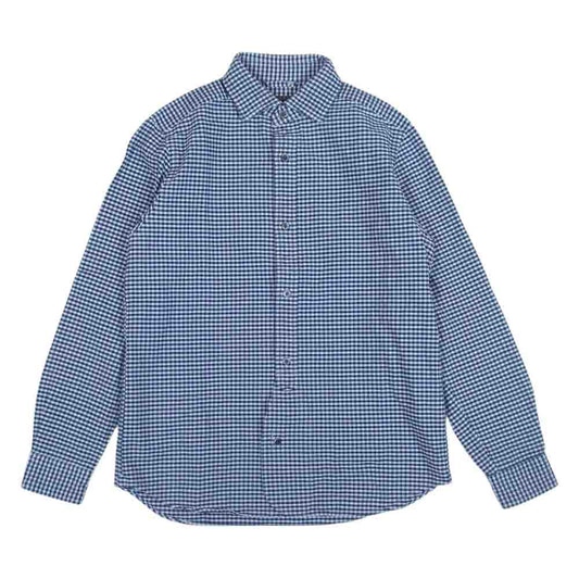 Nigel Cabourn ナイジェルケーボン 80350010003 BRITISH OFFICERS SHIRT ブリティッシュ オフィサーズ シャツ ネイビー系 48【中古】