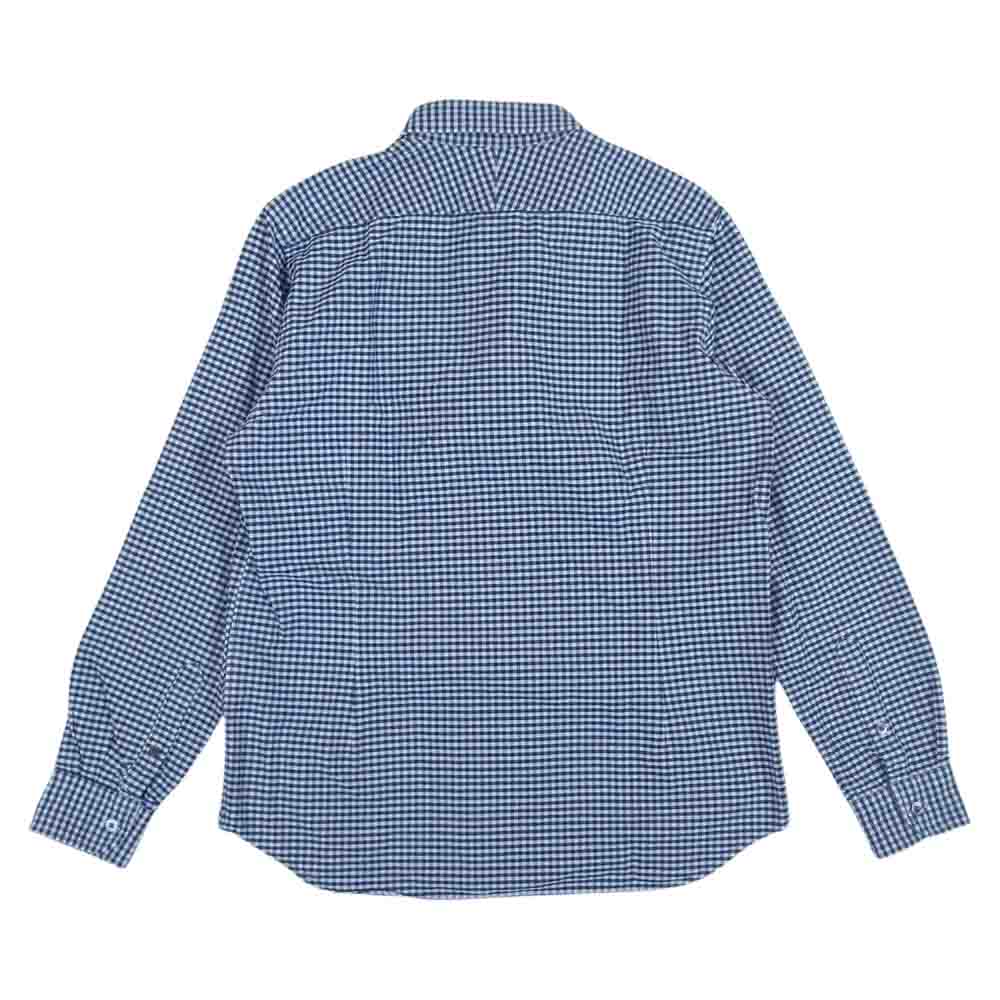 Nigel Cabourn ナイジェルケーボン 80350010003 BRITISH OFFICERS SHIRT ブリティッシュ オフィサーズ シャツ ネイビー系 48【中古】