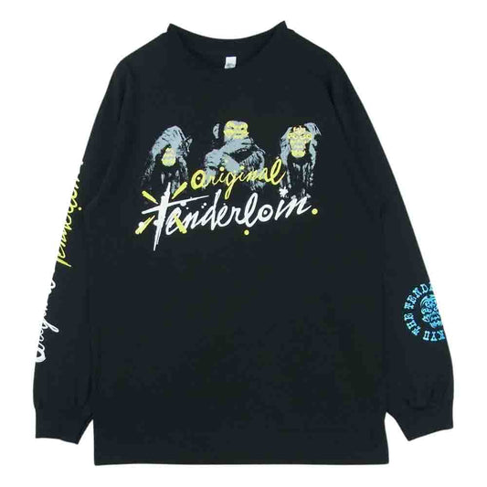 TENDERLOIN テンダーロイン 20SS TEE L/S T.W.B.M ロンT 長袖 Tシャツ カットソー ボルネオスカル ブラック系 M【中古】