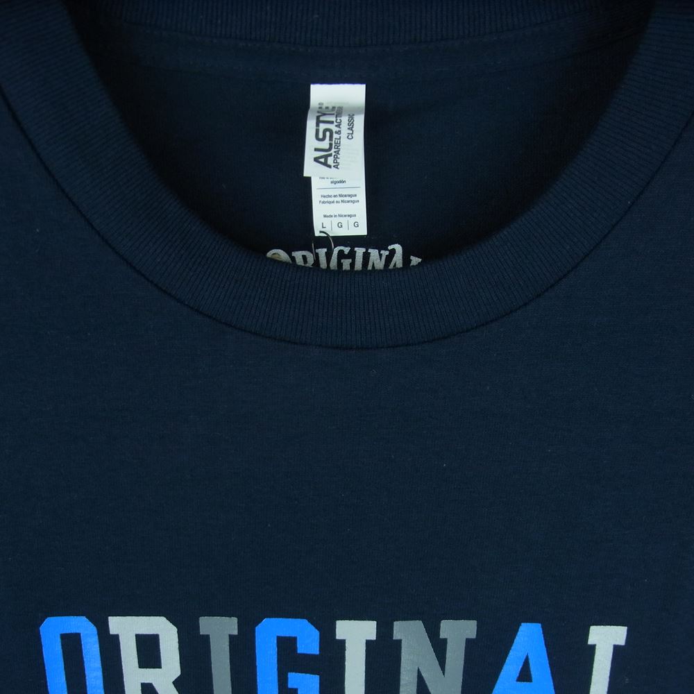 TENDERLOIN テンダーロイン TEE 2A ロゴ 半袖 Tシャツ コットン ダークネイビー系 L【新古品】【未使用】【中古】