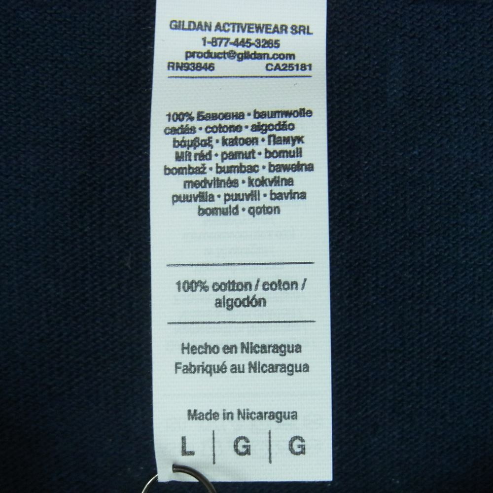 TENDERLOIN テンダーロイン TEE 2A ロゴ 半袖 Tシャツ コットン ダークネイビー系 L【新古品】【未使用】【中古】