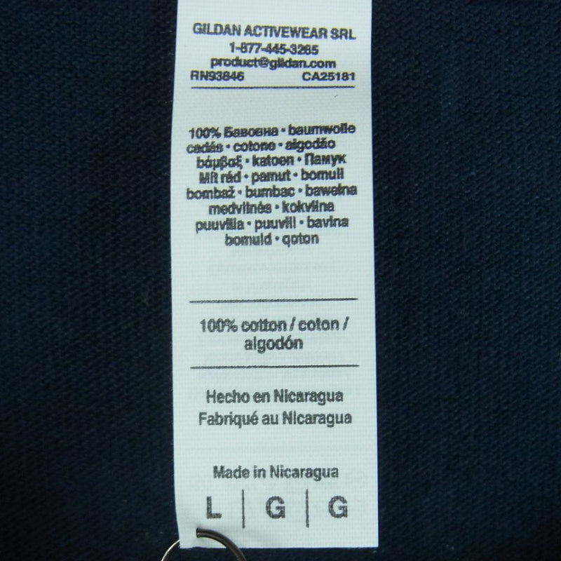 TENDERLOIN テンダーロイン TEE 2A ロゴ 半袖 Tシャツ コットン ダークネイビー系 L【新古品】【未使用】【中古】
