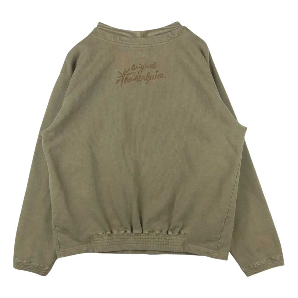 TENDERLOIN テンダーロイン CREW NECK SWEAT クルーネック スウェット ダブルネック グレイッシュブラウン系 S【中古】