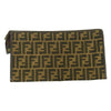 FENDI フェンディ オールド ズッカ クラッチ セカンドバッグ ポーチ ブラウン系【中古】