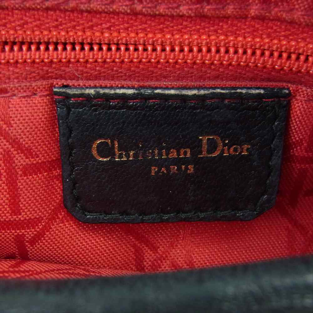 未使用 展示品 クリスチャン ディオール Christian Dior レディディオール ラージ 2way ハンド ショルダー バッグ デニム ブルー VLP 90193916