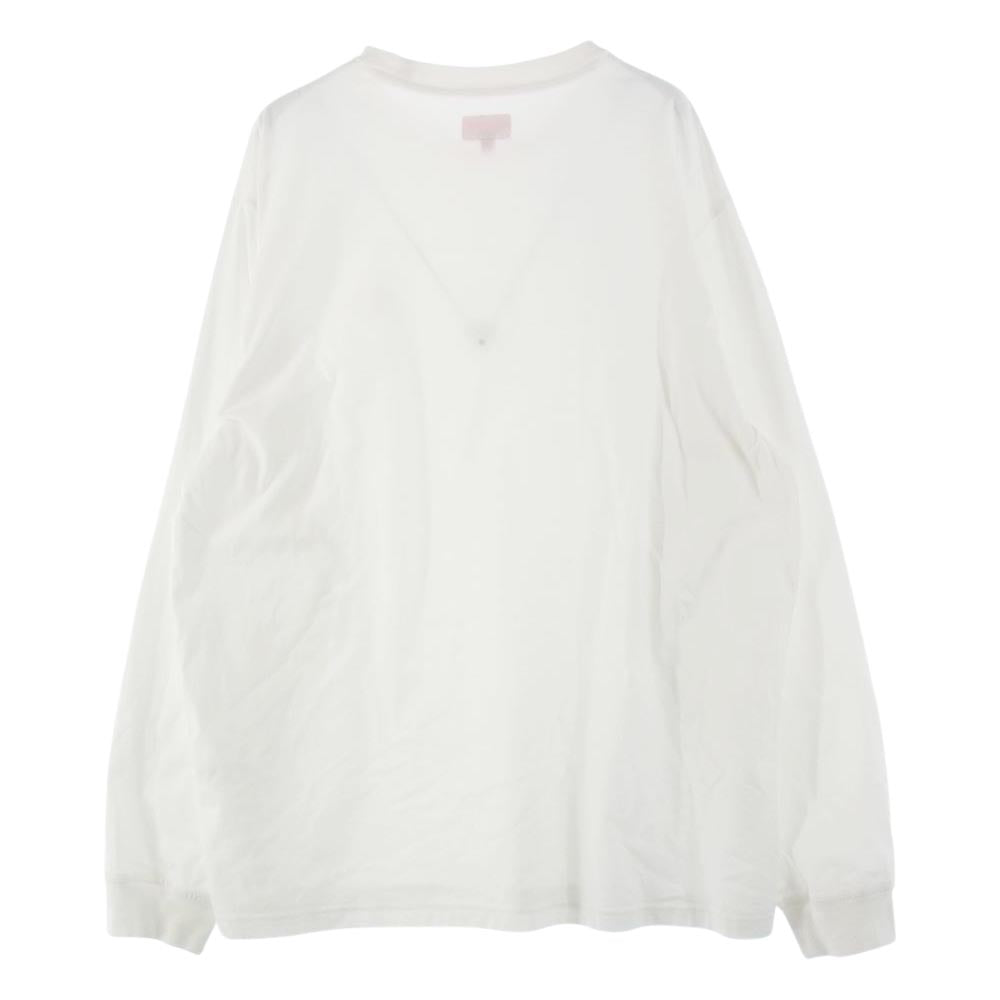 Supreme シュプリーム Small Box L/S Tee スモールボックスロゴ ロンT 長袖Tシャツ ホワイト系 L【中古】