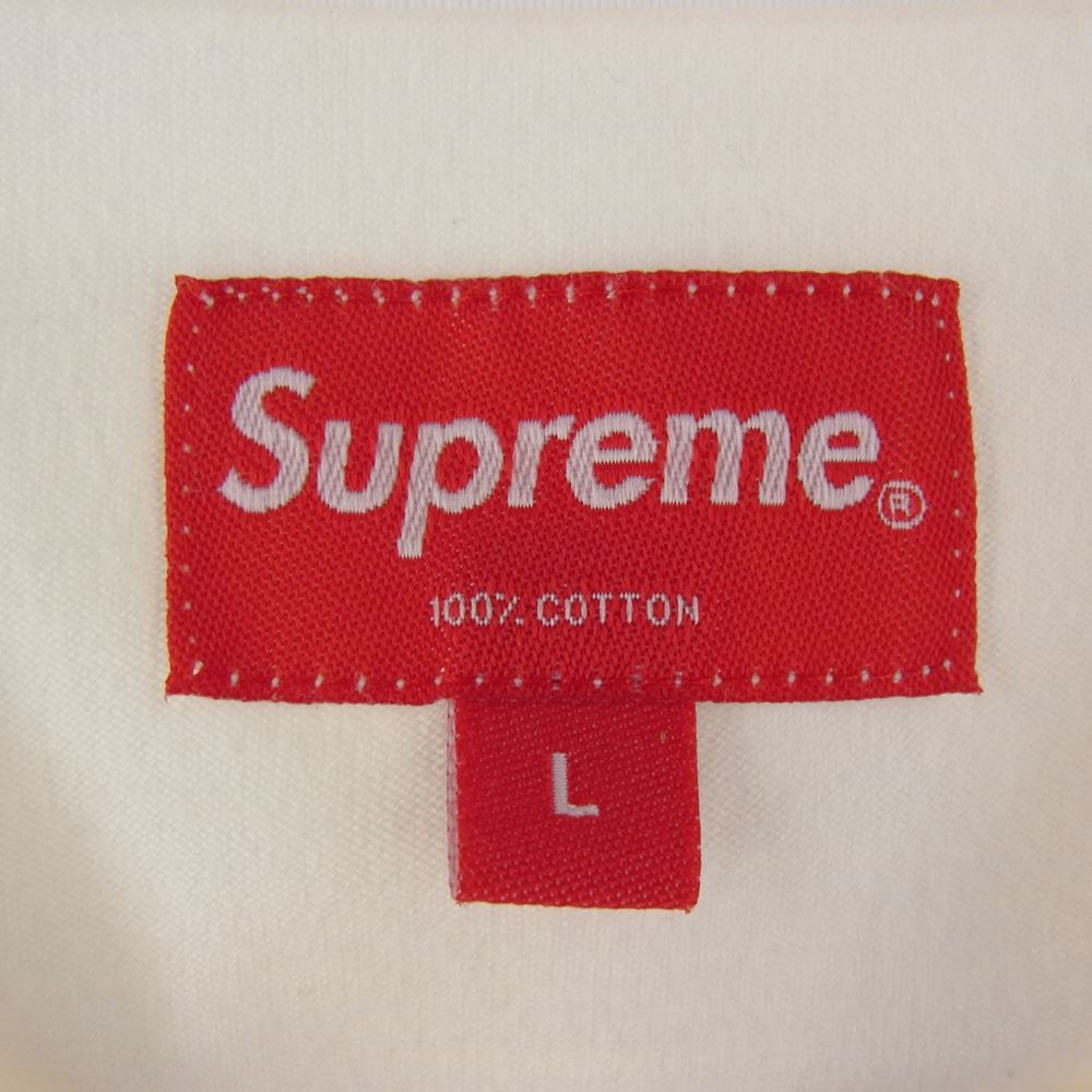 Supreme シュプリーム Small Box L/S Tee スモールボックスロゴ ロンT 長袖Tシャツ ホワイト系 L【中古】