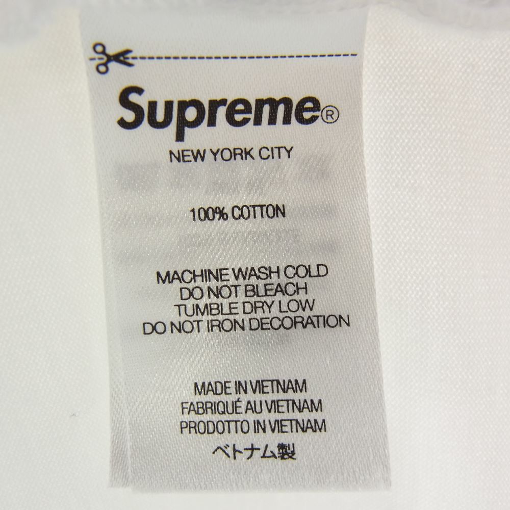 Supreme シュプリーム Small Box L/S Tee スモールボックスロゴ ロンT 長袖Tシャツ ホワイト系 L【中古】