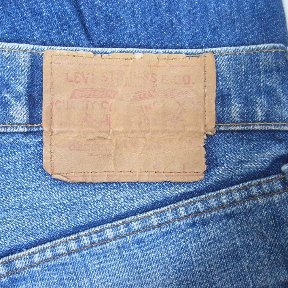 Levi's リーバイス 505 66前期 70s 裏刻印5 42TALON single stitch ビンテージ デニム パンツ インディゴブルー系 W33程度【中古】