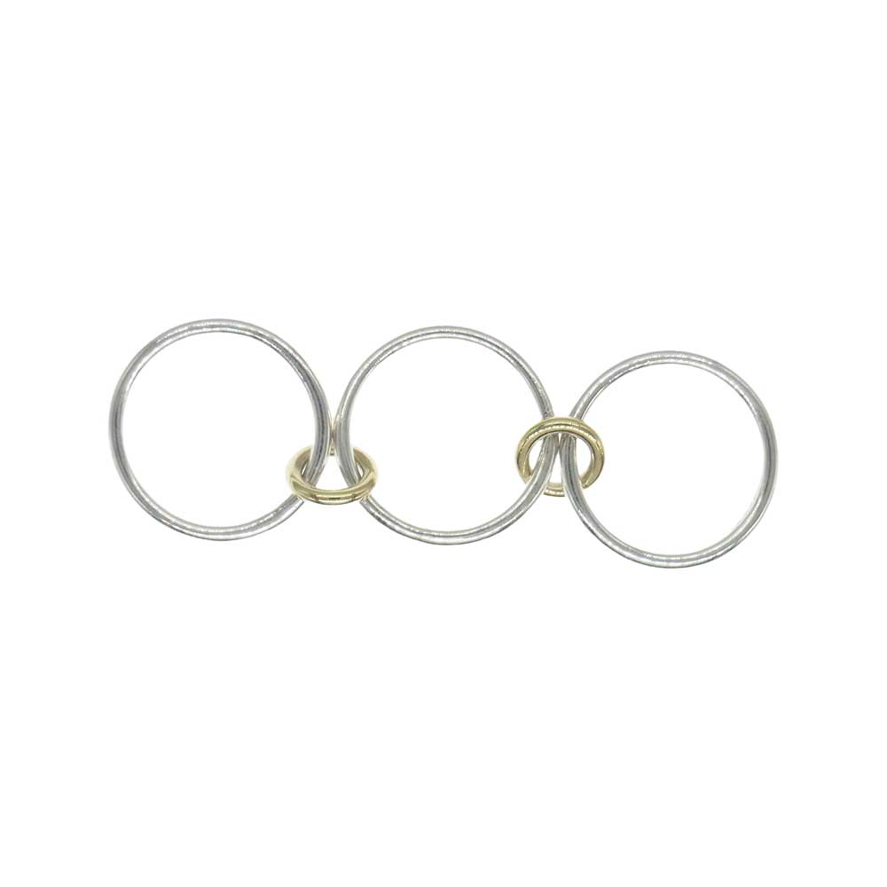 スピネリキルコリン Orion Linked Ring 3連 リンク オリオン リング  シルバー系 ゴールド系【中古】