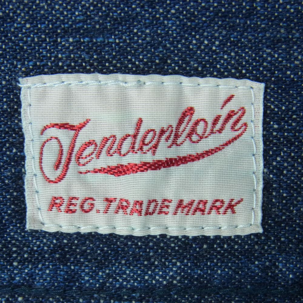 TENDERLOIN テンダーロイン T-DENIM WORK SHT デニム ワーク シャツ 長袖 インディゴブルー系 S【美品】【中古】
