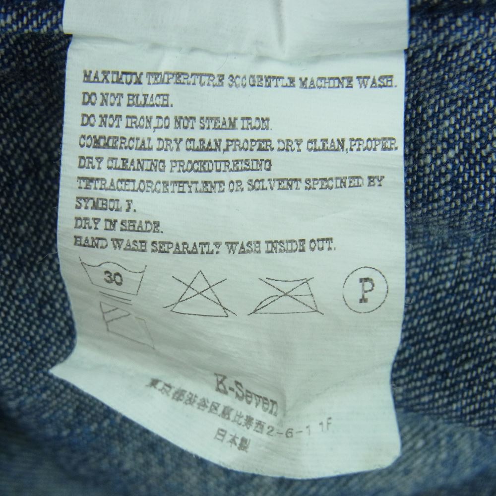 TENDERLOIN テンダーロイン T-DENIM WORK SHT デニム ワーク シャツ 長袖 インディゴブルー系 S【美品】【中古】