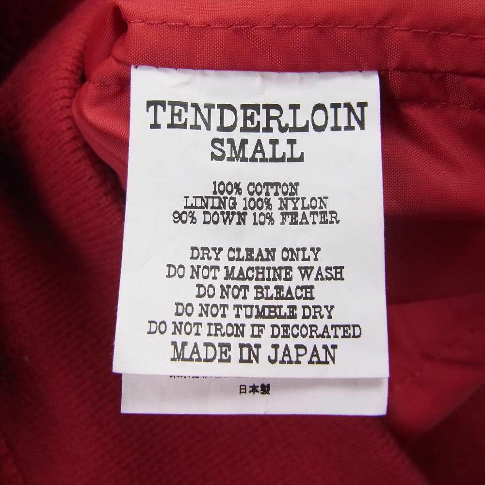 TENDERLOIN テンダーロイン T-MA-1 RED フライト ジャケット レッド デニム ブルゾン レッド系 S【中古】