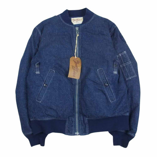 TENDERLOIN テンダーロイン 16AW T-MA-1 DENIM デニム フライト ジャケット デニム ブルゾン インディゴブルー系 S【中古】
