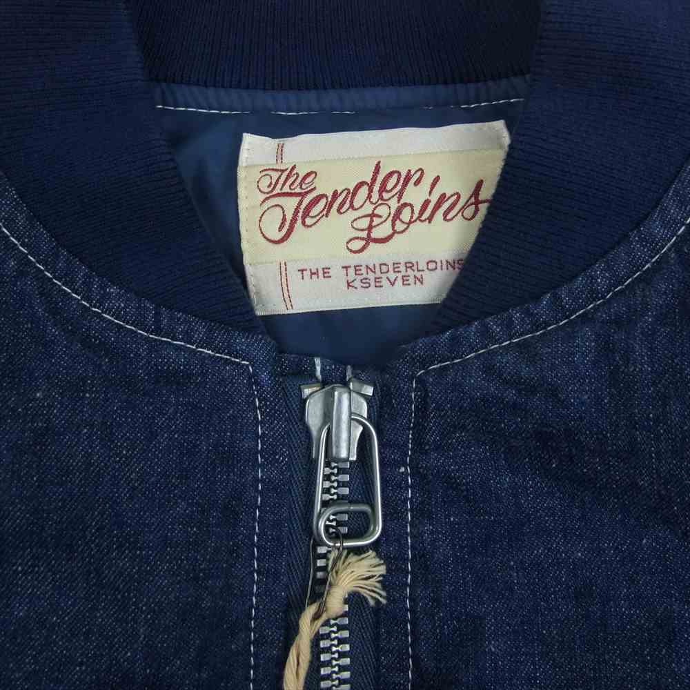 TENDERLOIN テンダーロイン 16AW T-MA-1 DENIM デニム フライト ジャケット デニム ブルゾン インディゴブルー系 S【中古】