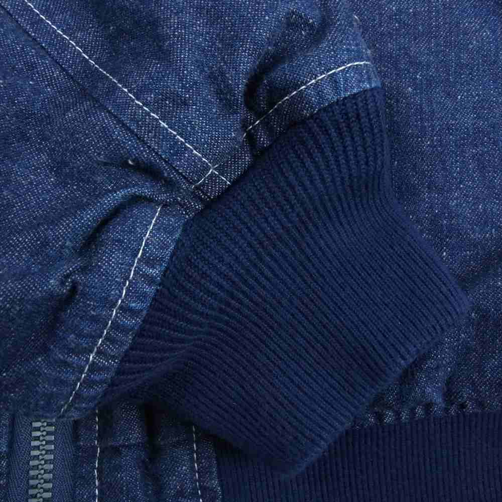 TENDERLOIN テンダーロイン 16AW T-MA-1 DENIM デニム フライト ジャケット デニム ブルゾン インディゴブルー系 S【中古】