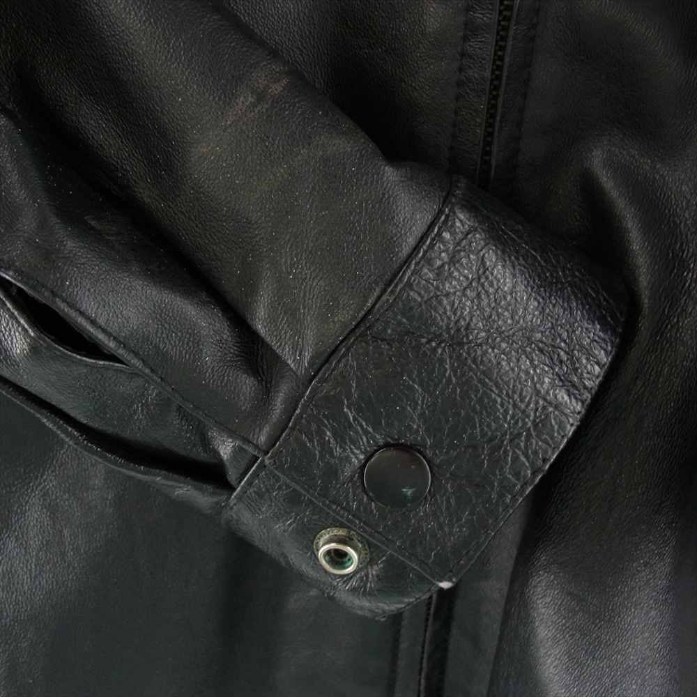 ビンテージ USAロゴ レザー ブルゾン ブラック系【中古】