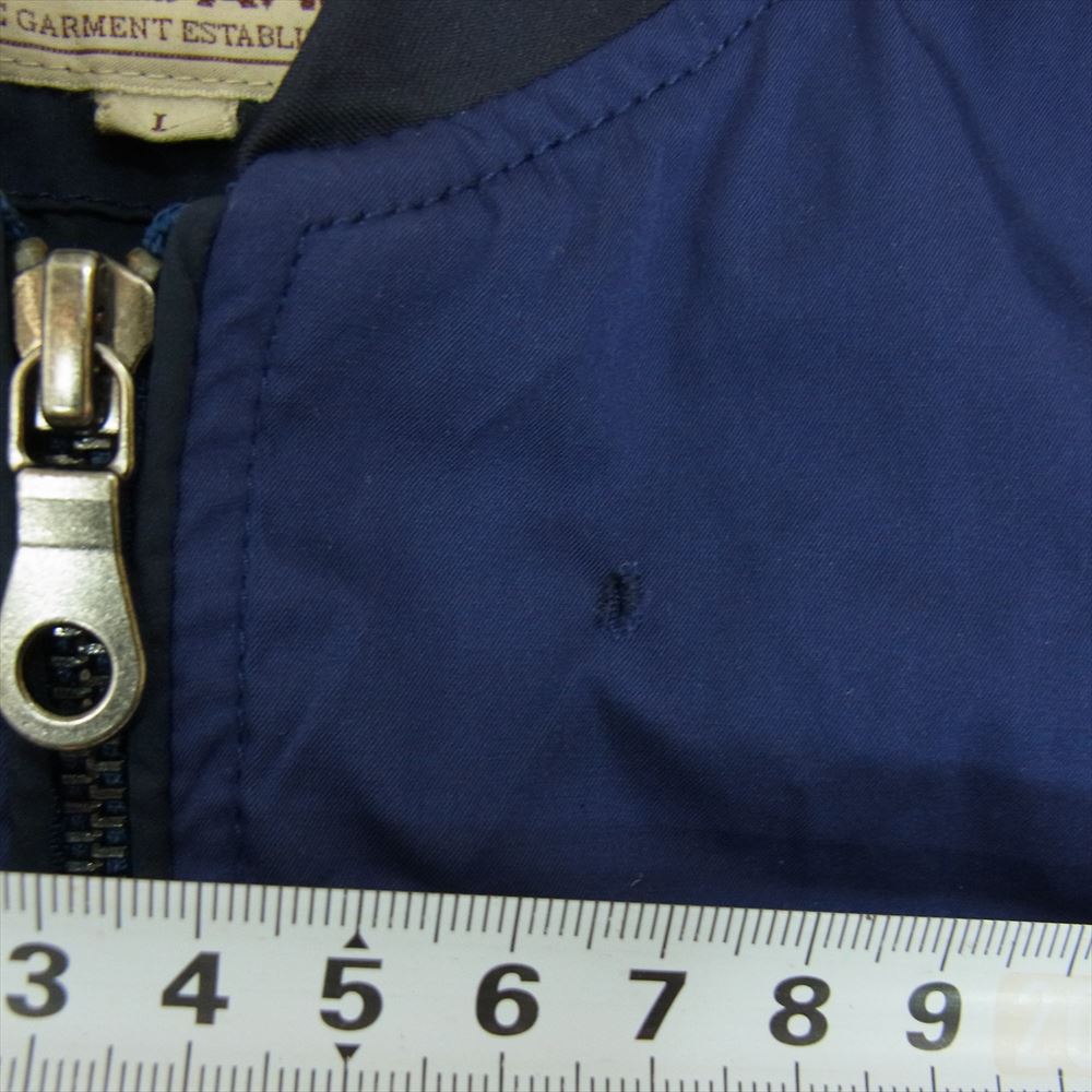 AVIREX アヴィレックス 6142155 TWOTONE JACKET ツートーン MA-1 ジャケット ネイビー系 L【中古】