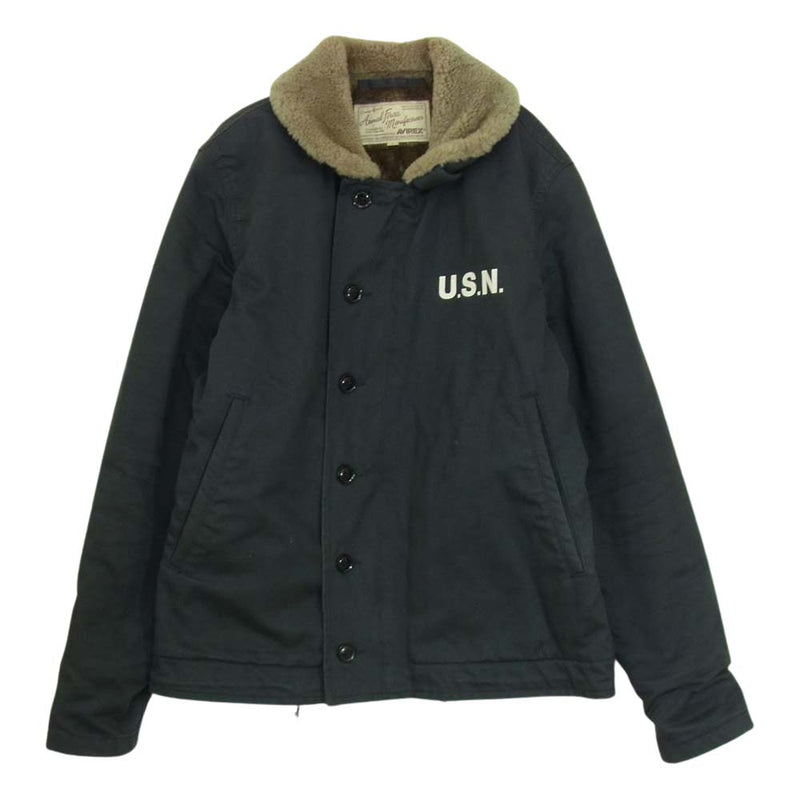 AVIREX アヴィレックス 6182174 N-1 DECK JACKET デッキ ジャケット ブラック系 L【中古】