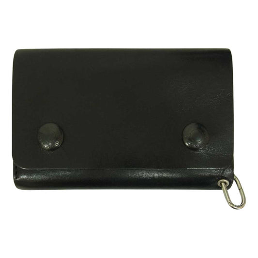 REDMOON レッドムーン TW01-MID トラッカー ショート レザー ウォレット  ブラック系【中古】