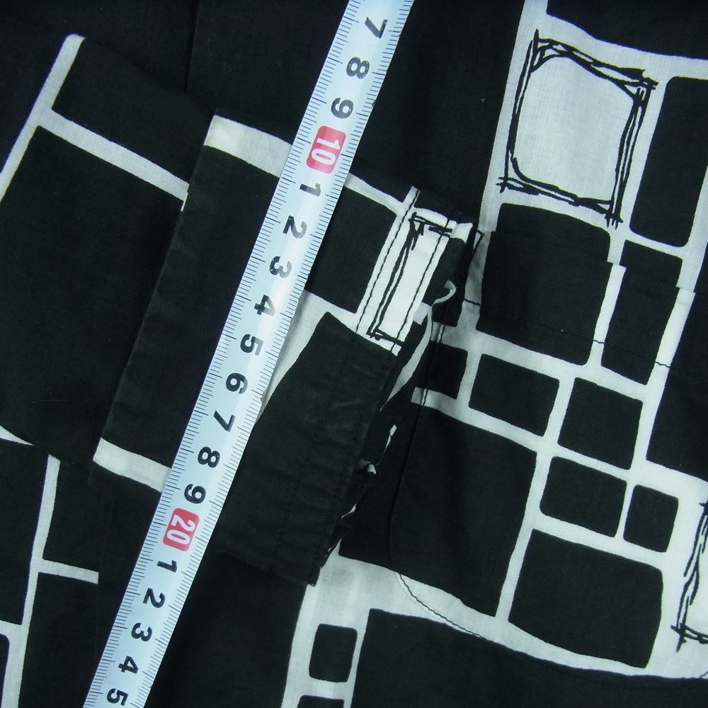 RATS ラッツ 18RS-306 BLACK ATOMIC L/S SH アトミック 長袖 シャツ コットン 日本製 ブラック系 ホワイト系 M【中古】