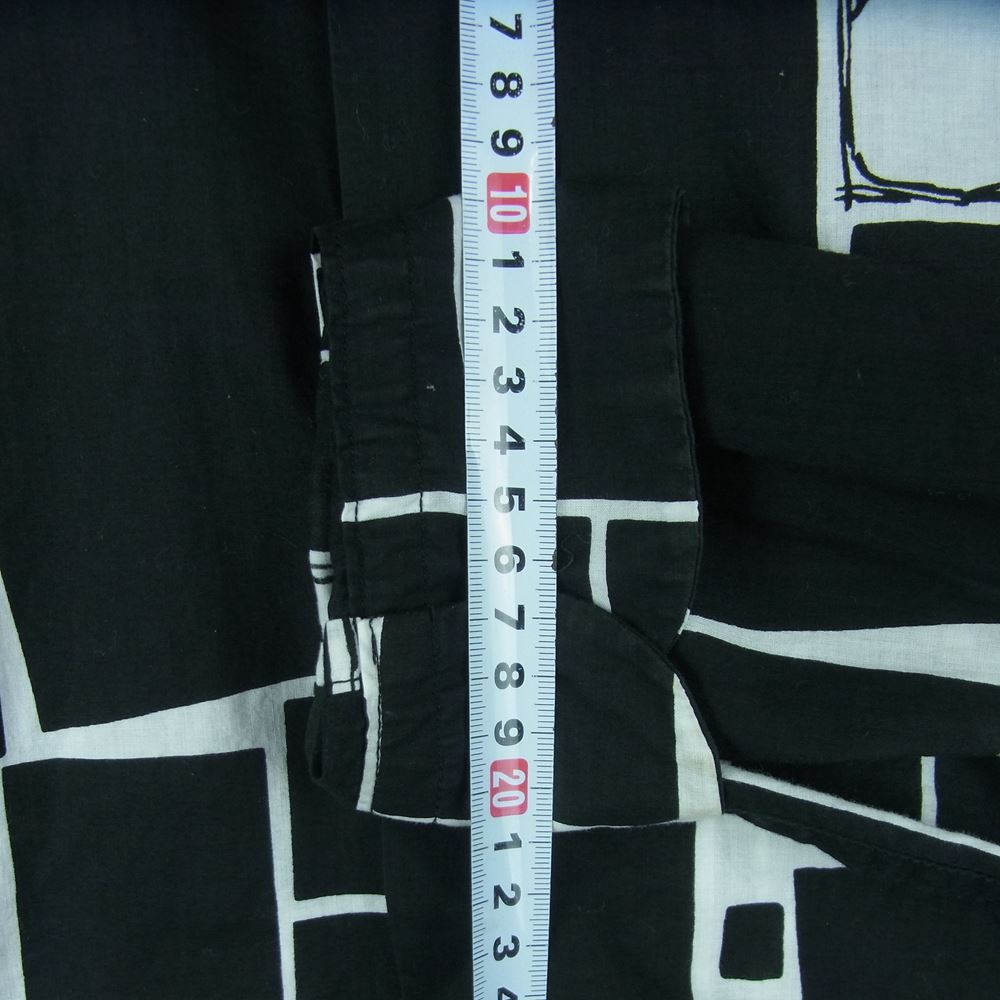 RATS ラッツ 18RS-306 BLACK ATOMIC L/S SH アトミック 長袖 シャツ コットン 日本製 ブラック系 ホワイト系 M【中古】