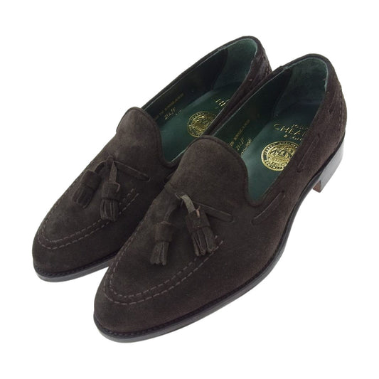 ジョセフ チーニー HARRY PONY SUEDE タッセル スエード ハリー タッセルローファー ダークブラウン系 7【中古】