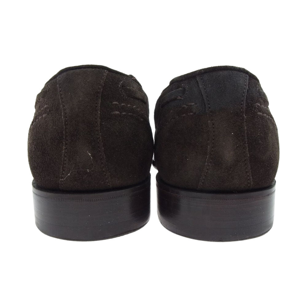ジョセフ チーニー HARRY PONY SUEDE タッセル スエード ハリー タッセルローファー ダークブラウン系 7【中古】