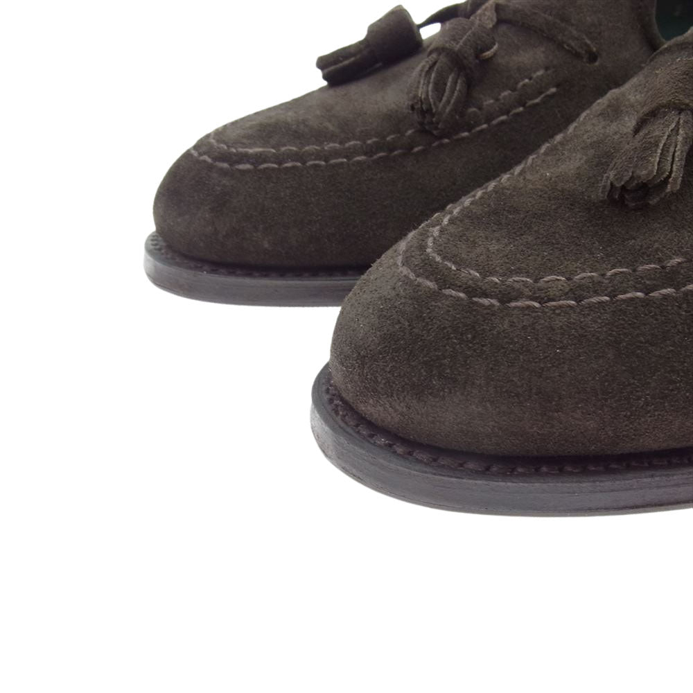 ジョセフ チーニー HARRY PONY SUEDE タッセル スエード ハリー タッセルローファー ダークブラウン系 7【中古】