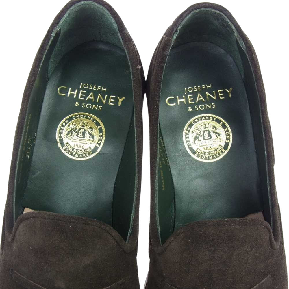 ジョセフ チーニー HARRY PONY SUEDE タッセル スエード ハリー タッセルローファー ダークブラウン系 7【中古】