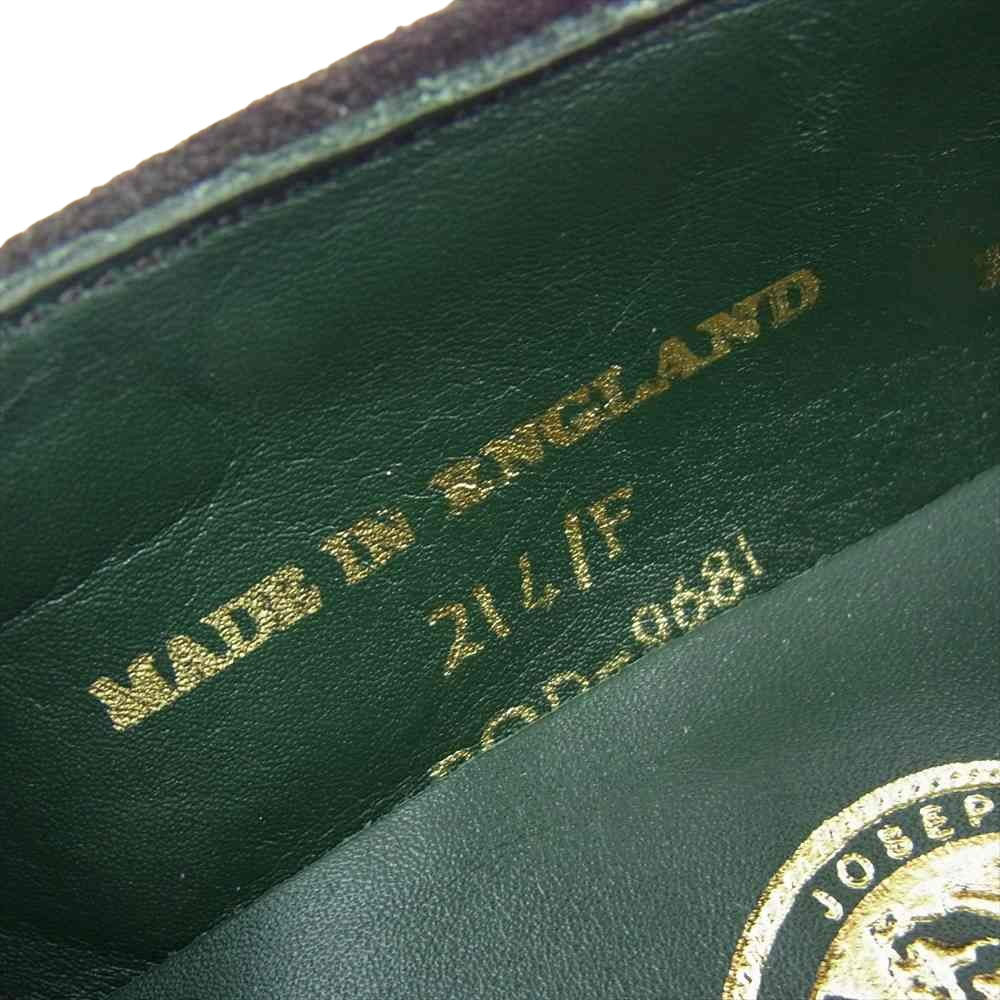 ジョセフ チーニー HARRY PONY SUEDE タッセル スエード ハリー タッセルローファー ダークブラウン系 7【中古】