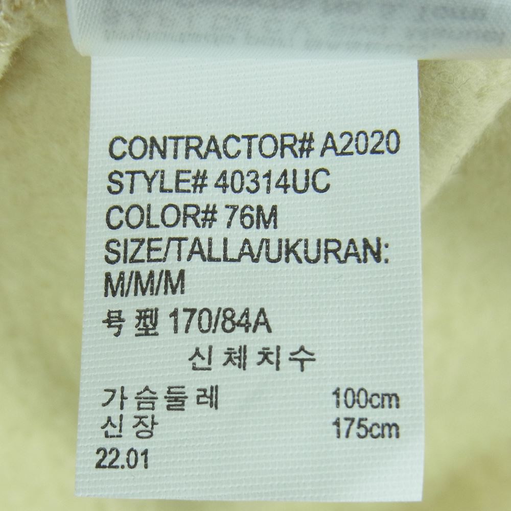 パレス 40314UC Calvin Klein CK カルバンクライン ロゴ刺繍 クルーネック スウェット ベトナム製 ベージュ系 M【美品】【中古】