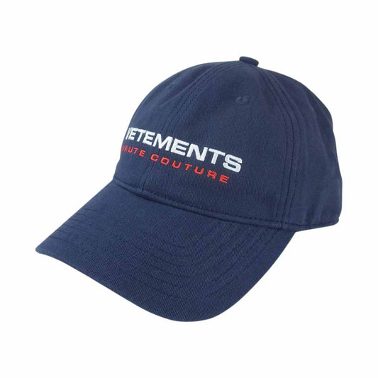 VETEMENTS ヴェトモン HAUTE COUTURE CAP キャップ ネイビー系【中古】