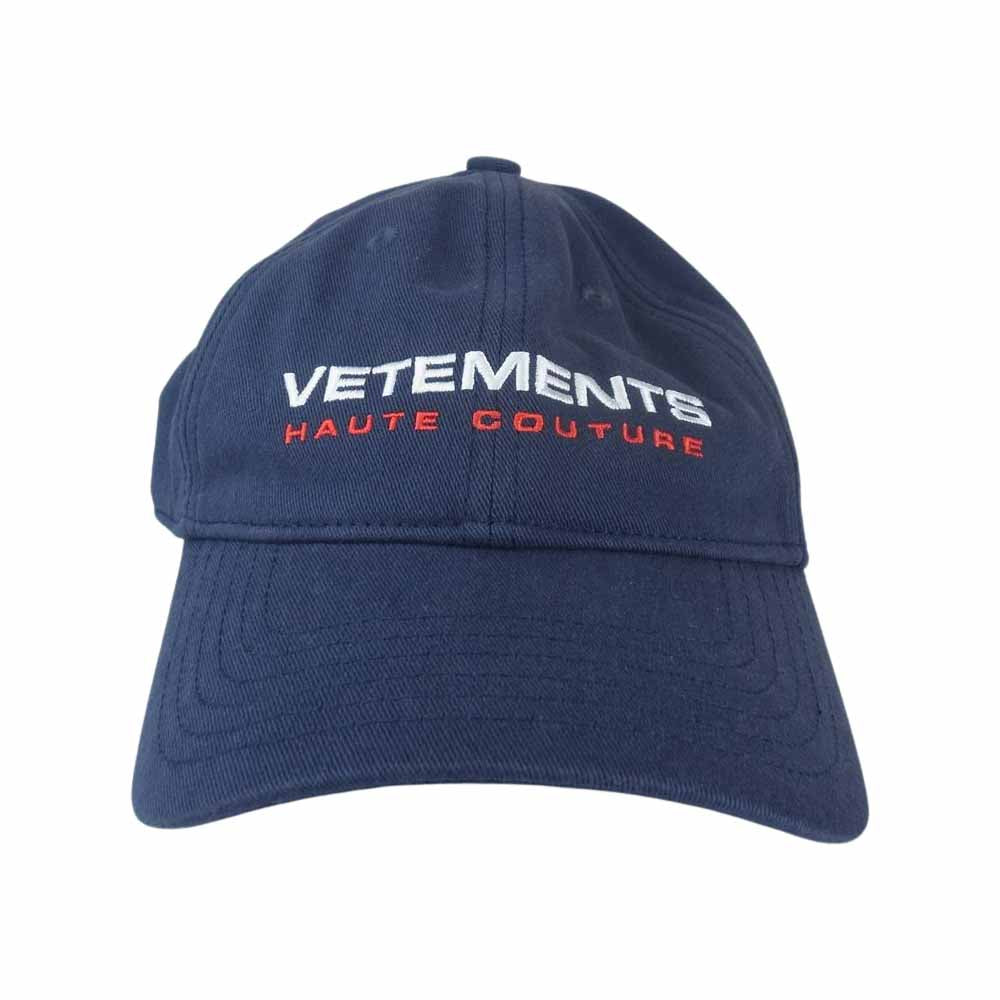 VETEMENTS ヴェトモン HAUTE COUTURE CAP キャップ ネイビー系【中古】